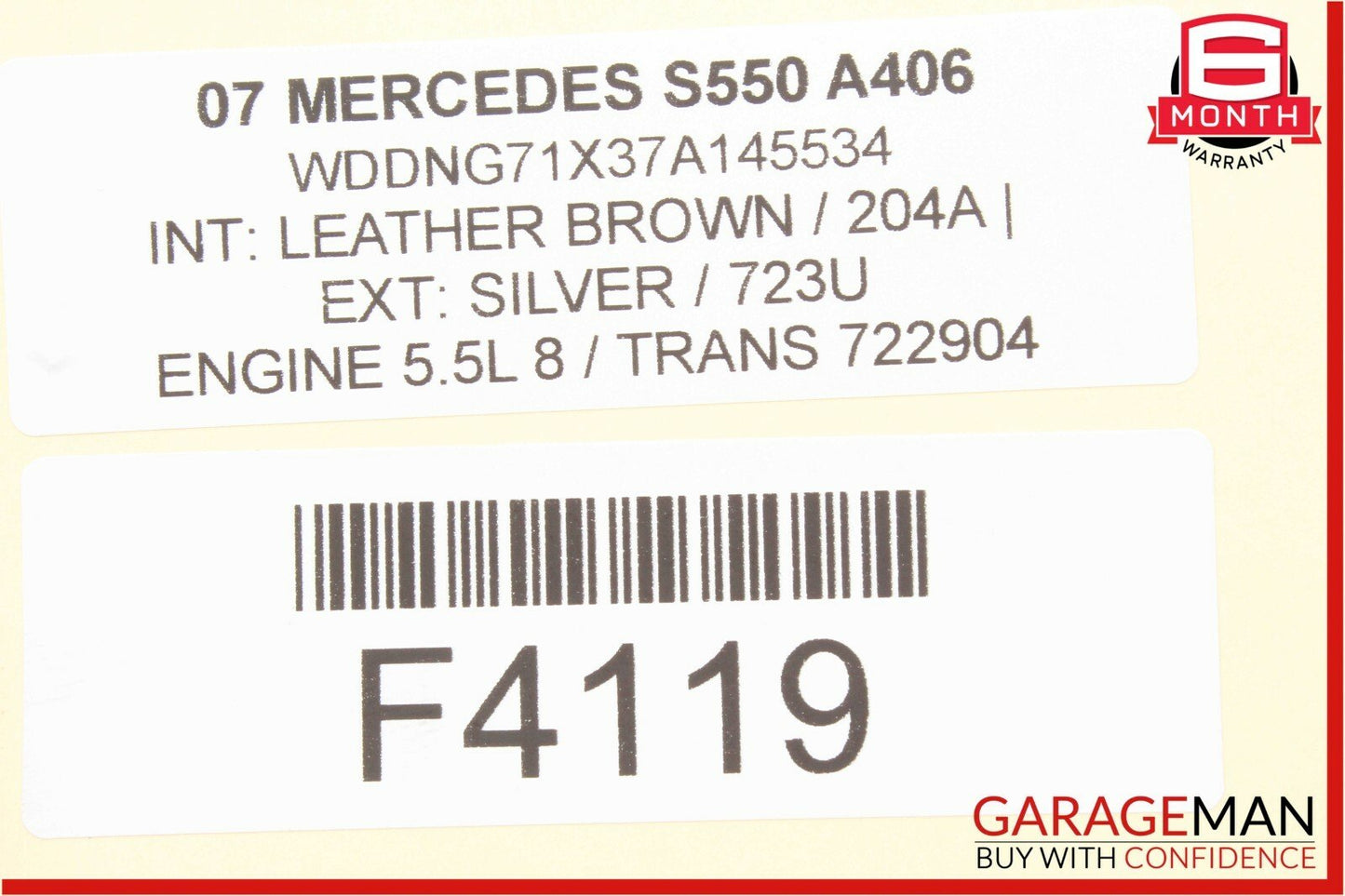 07-13 Mercedes W221 S600 S550 Front Left Driver Side Seat Control Module Unit