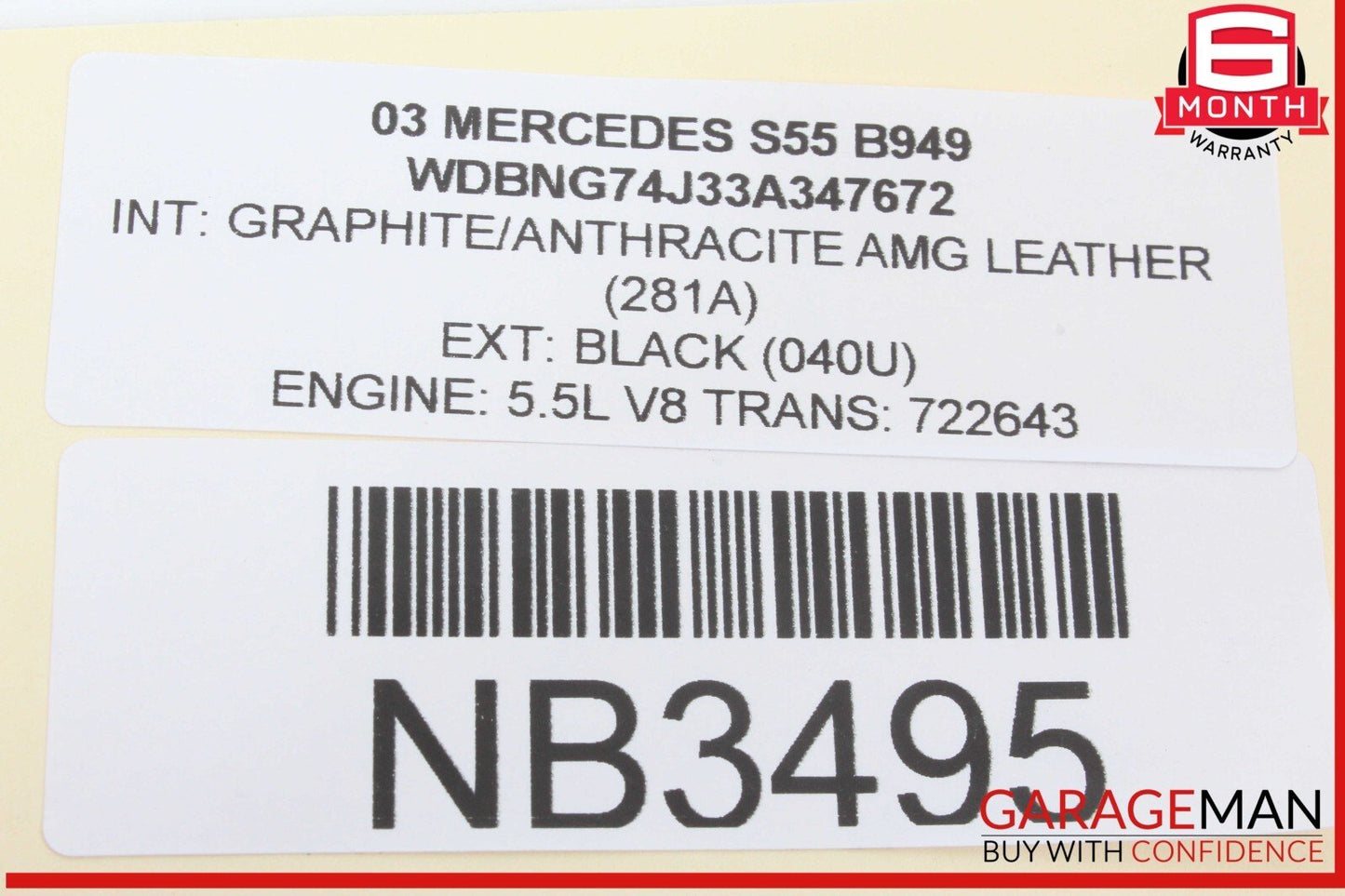03-06 Mercedes W220 S55 AMG S430 S600 Front Right Side Seat Control Module Unit