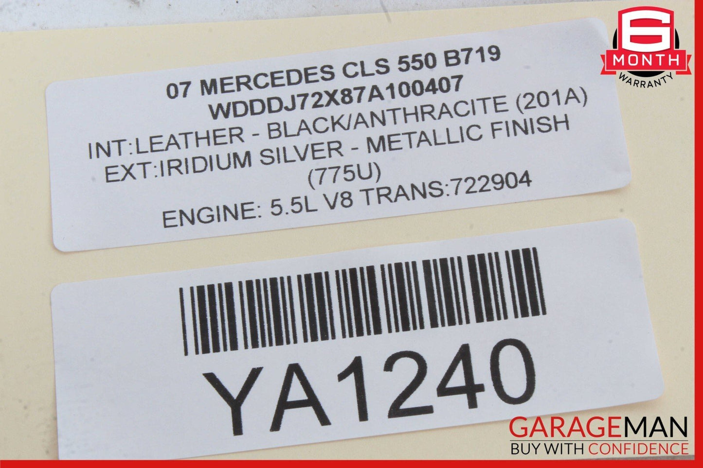 03-11 Mercedes CLS550 GL450 E550 E350 Sirius Satellite Radio Receiver Module