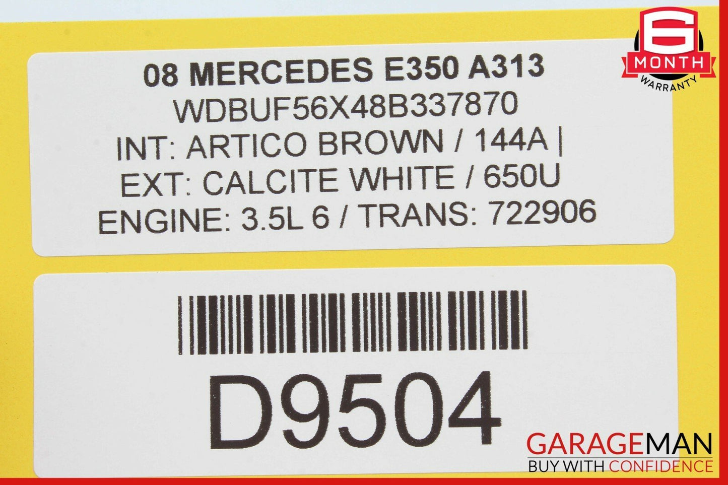 03-09 Mercedes W211 E350 E500 E63 AMG Rear Left Driver Side Door Control Module