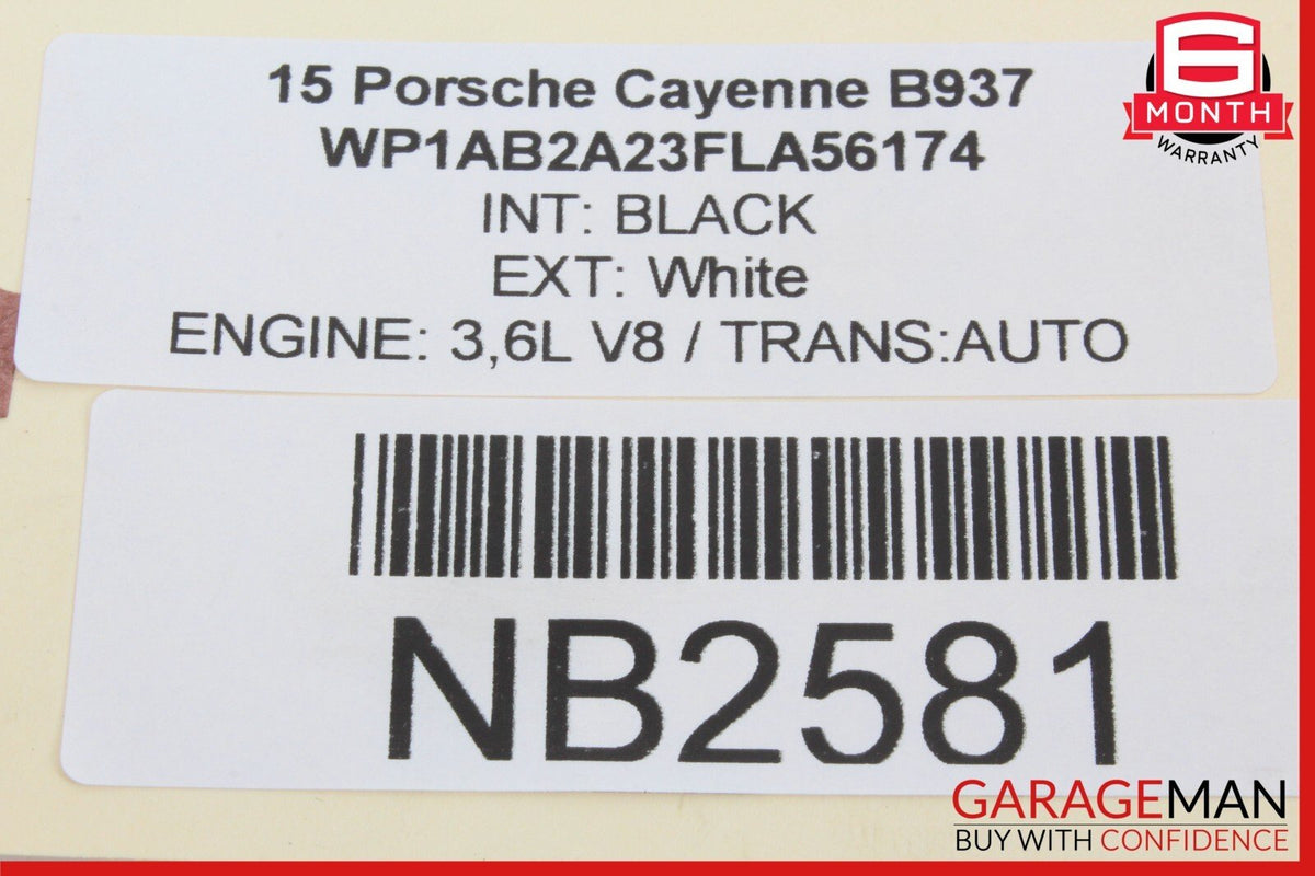 11-18 Porsche Cayenne 958 Rear Left Side Door Window Regulator Motor Unit OEM