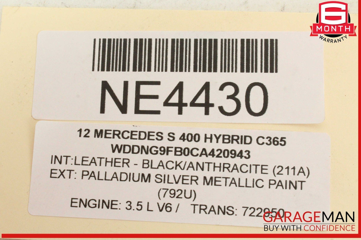 10-13 Mercedes W221 S400 Hybrid Coolant Reservoir Overflow Expansion Tank OEM