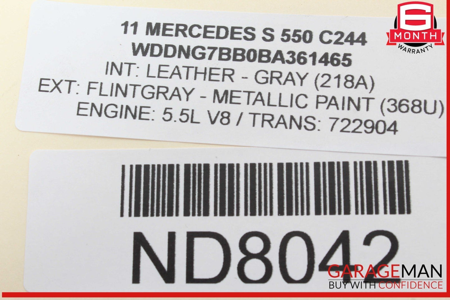 07-13 Mercedes W221 S550 CL550 Rear Trunk Lid Latch Lock Actuator 2217500085 OEM