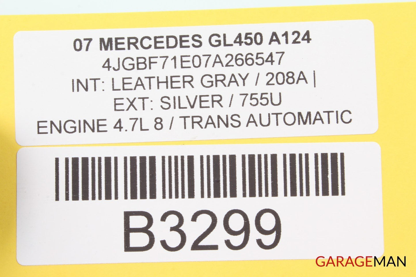 07-09 Mercedes X164 GL450 GL550 Third Row Seat Power Folding Control Module A124