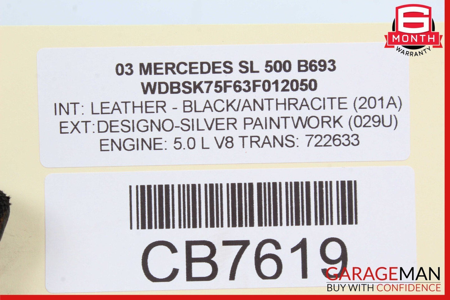 03-06 Mercedes R230 SL500 C230 CLK320 Anti Theft Alarm Module 2118209126 OEM
