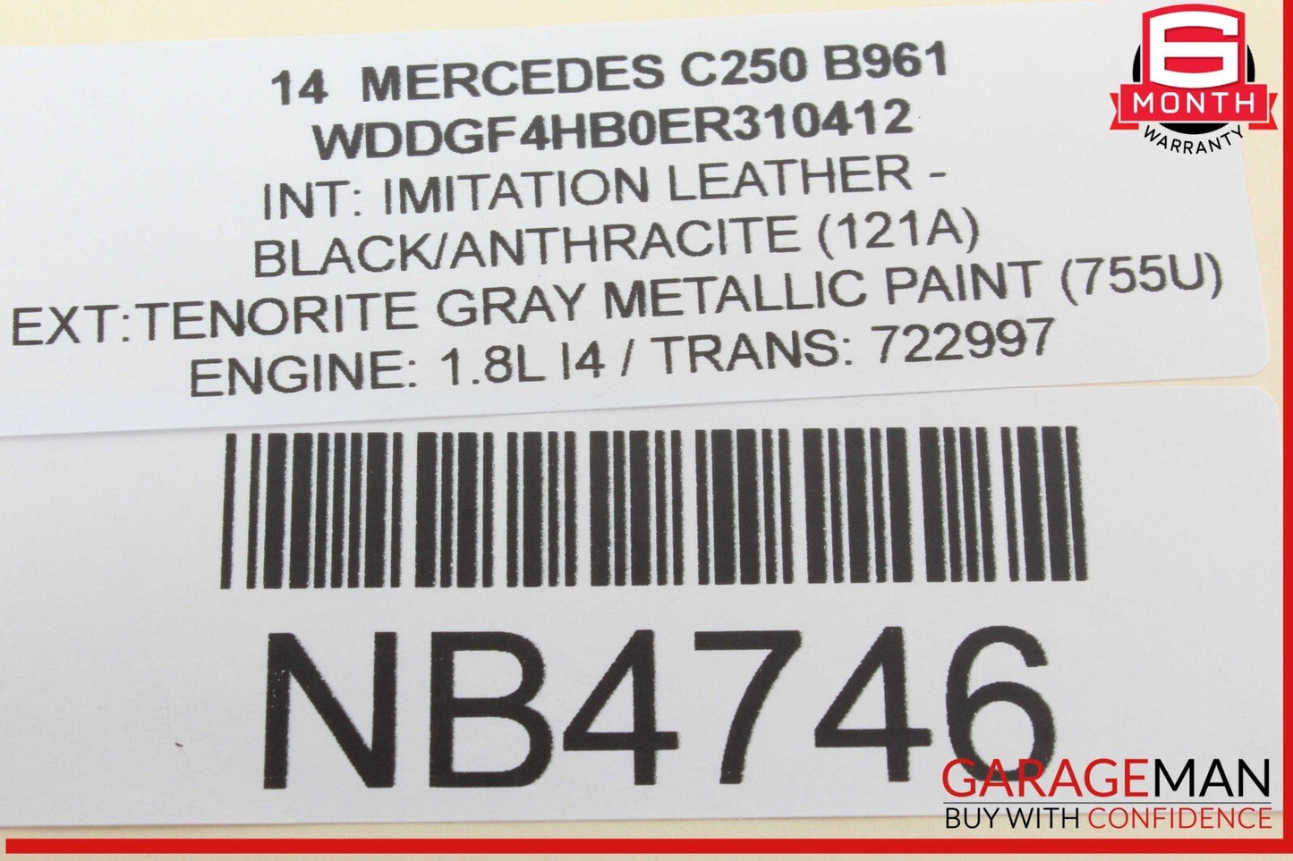 08-18 Mercedes W204 C250 C300 E250 CLS500 Rear Right Door Control Module Unit