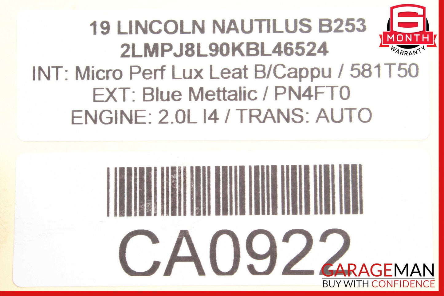 19-21 Lincoln Nautilus Sound Audio Speaker OEM
