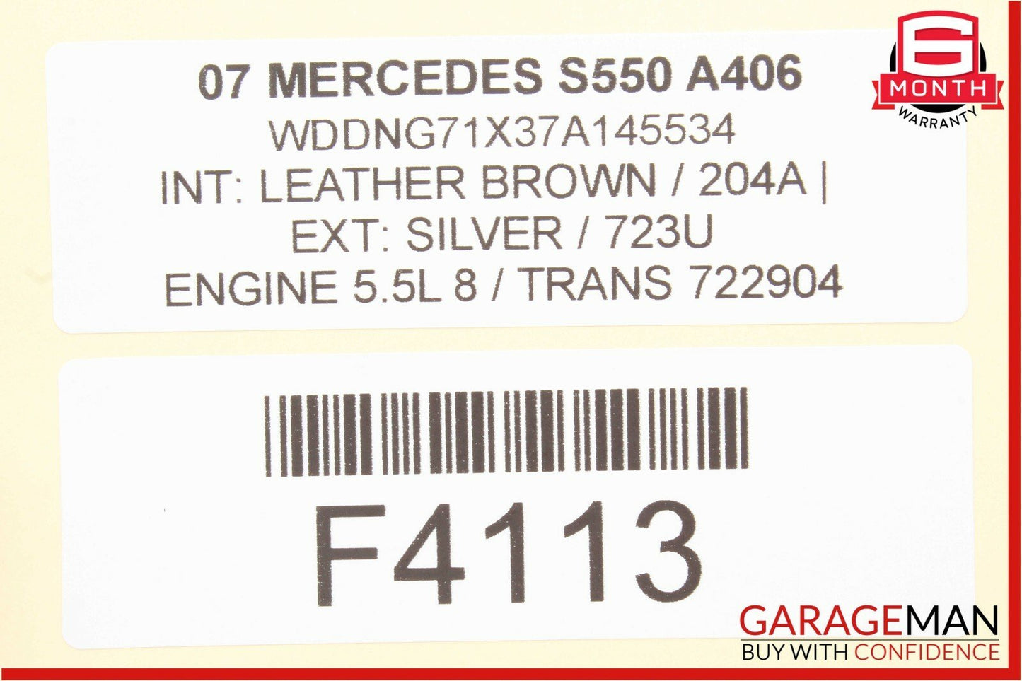 07-13 Mercedes W221 S550 S65 AMG Front Right Side Under Seat Control Module OEM
