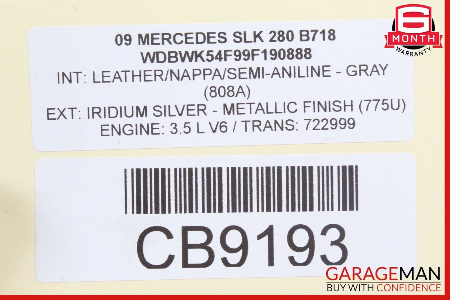 09-11 Mercedes R171 SLK300 SLK350 ABS Anti Lock Brake Pump ESP Module Unit OEM