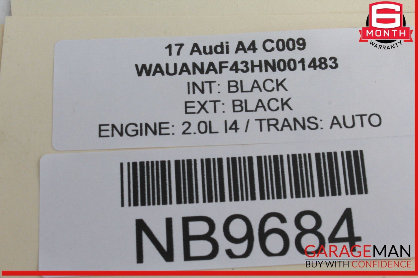 17-24 Audi A4 Quattro Front Left Driver Side Window Regulator Motor OEM