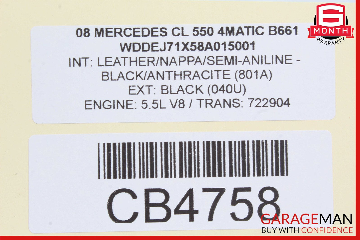 07-14 Mercedes W216 CL550 Active Body Control ABC Suspension Module Control OEM
