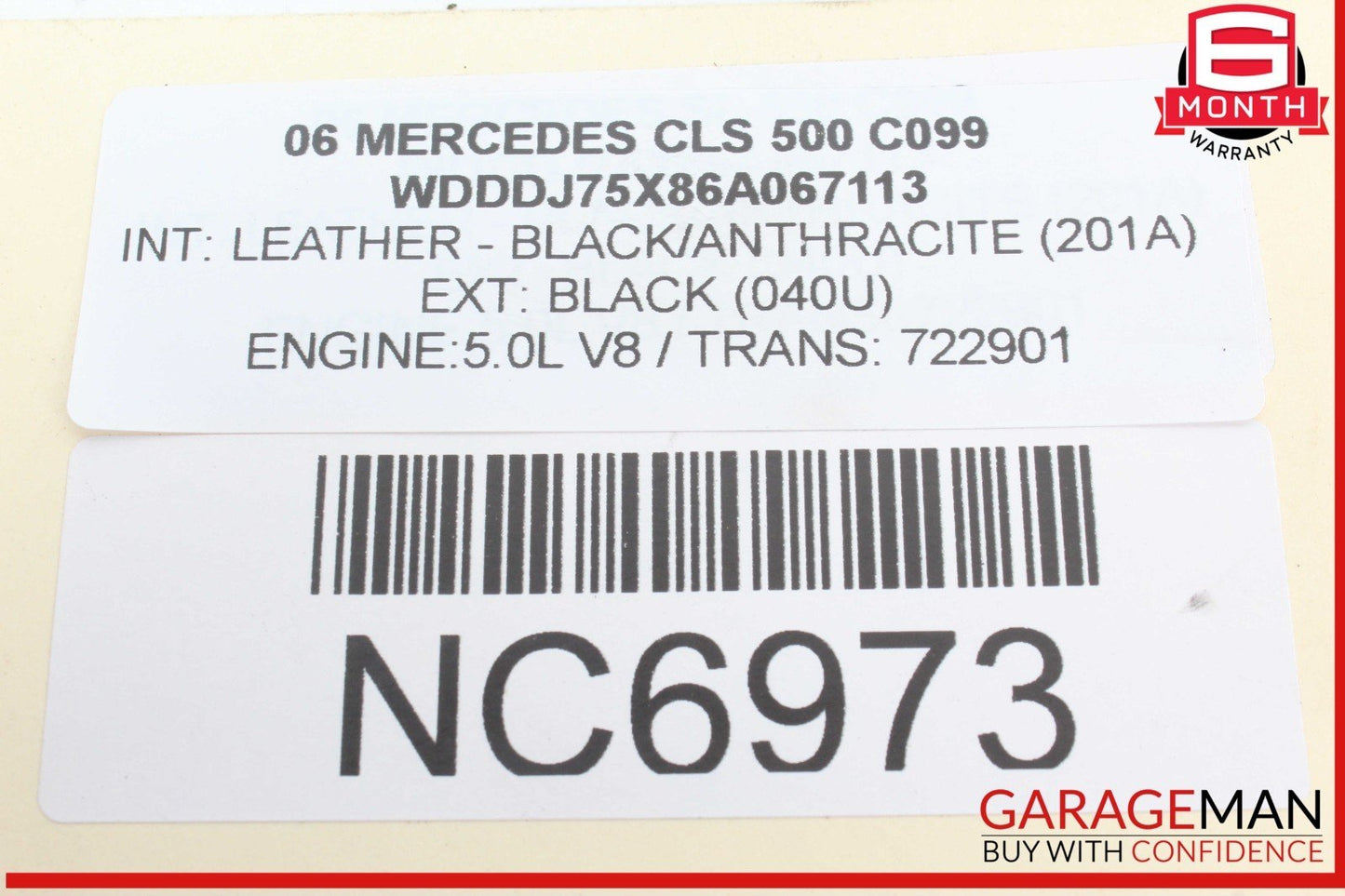 03-11 Mercedes W219 CLS500 Trunk Lid Opener Release Switch Control Button OEM