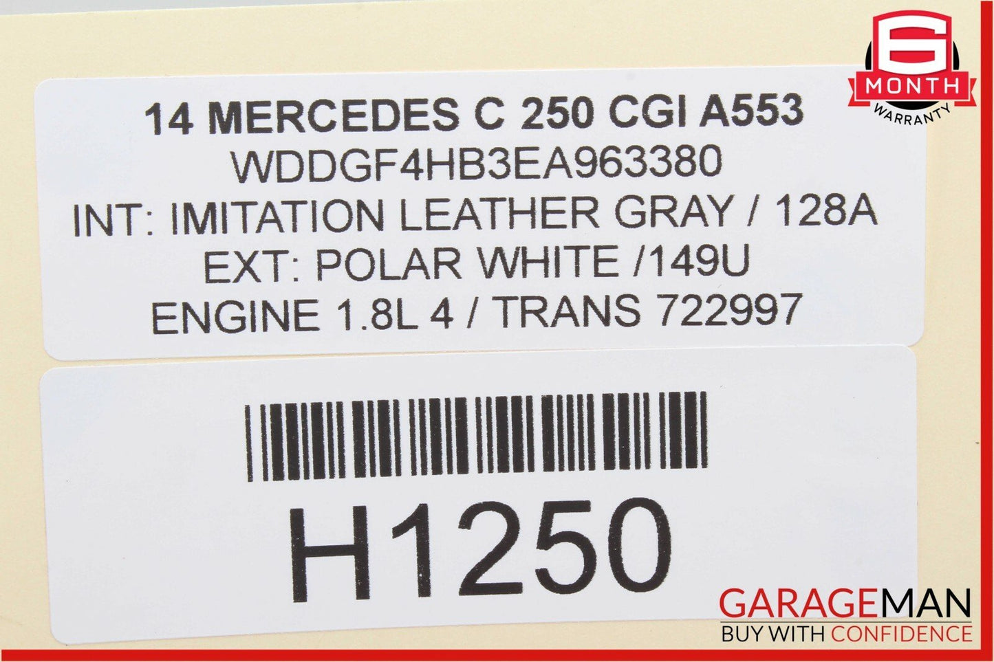08-15 Mercedes W204 C250 C300 Rear Right Passenger Side Door Control Module OEM