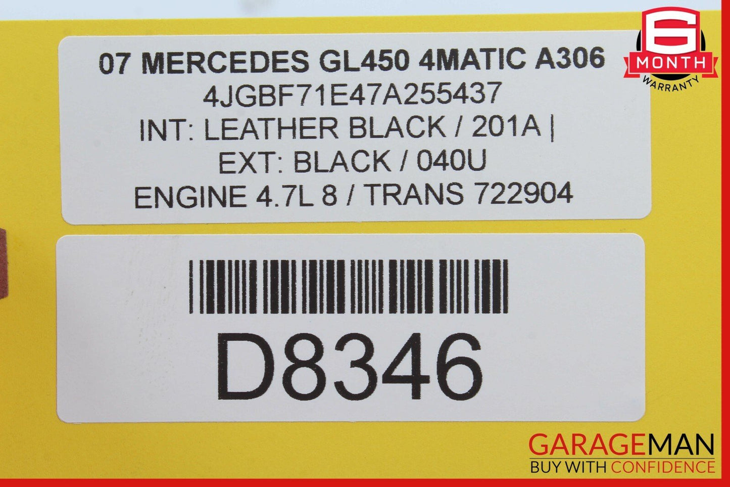 03-11 Mercedes X164 GL450 E500 Front Left Driver Side Seat Control Module OEM