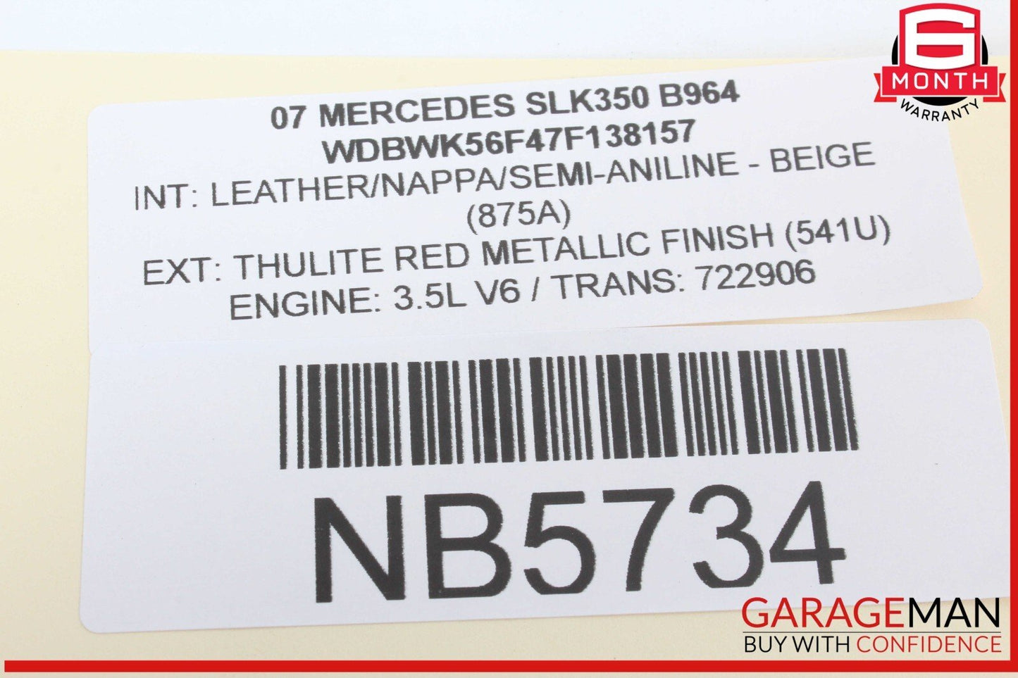 03-12 Mercedes R171 SLK350 E320 E350 GL350 Left Side Seat Control Module OEM