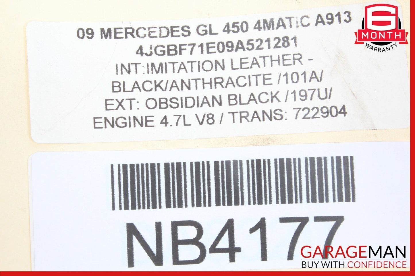 07-12 Mercedes X164 GL450 4MATIC Third Seat Row Power Folding Control Module OEM