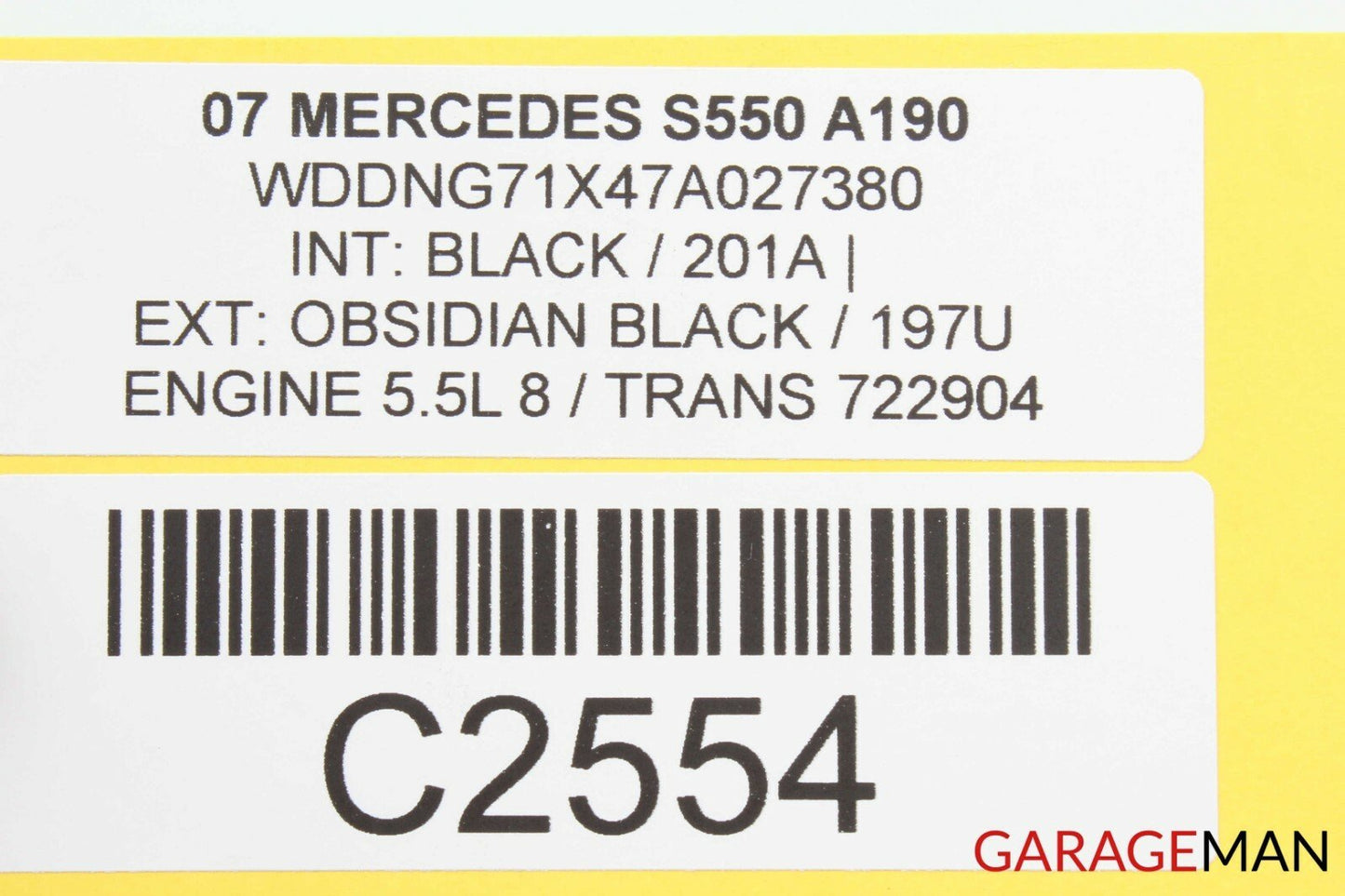 07-13 Mercedes W221 S550 CL550 Rear View Back Up Cam Camera 2218220035 OEM