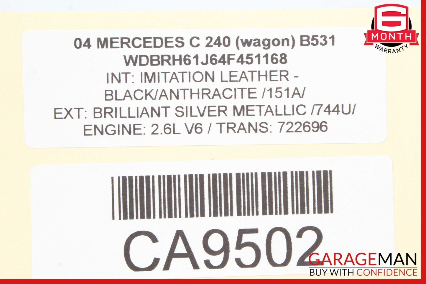 01-07 Mercedes W203 C240 C55 AMG Front Right Side Door Controller Module OEM