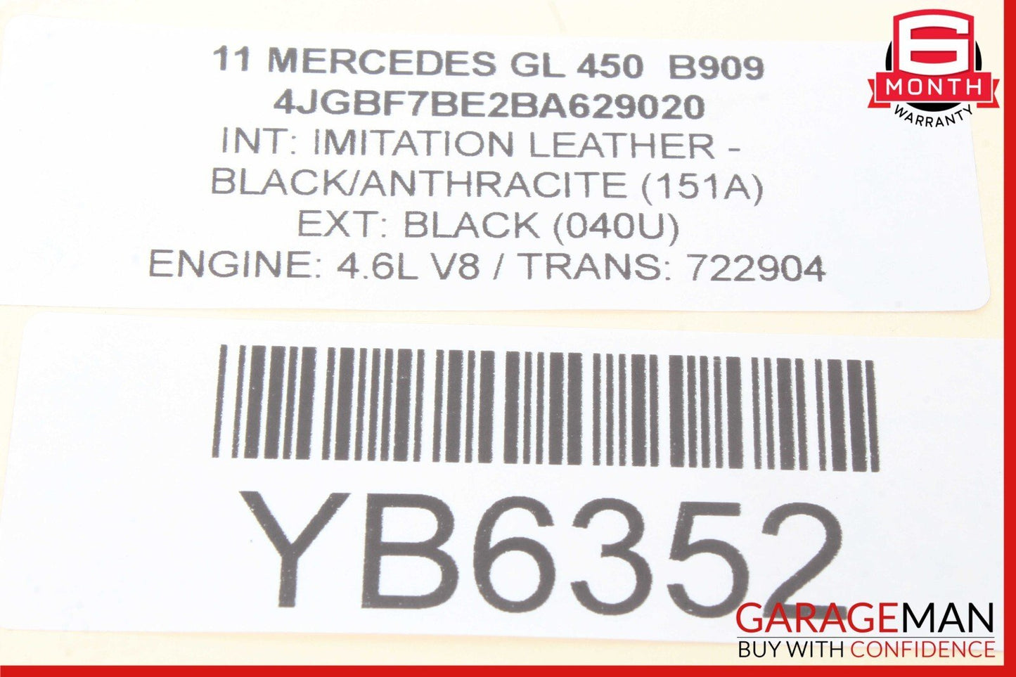05-12 Mercedes X164 GL450 CLS500 Bumper PDC Parking Control Wire Harness OEM