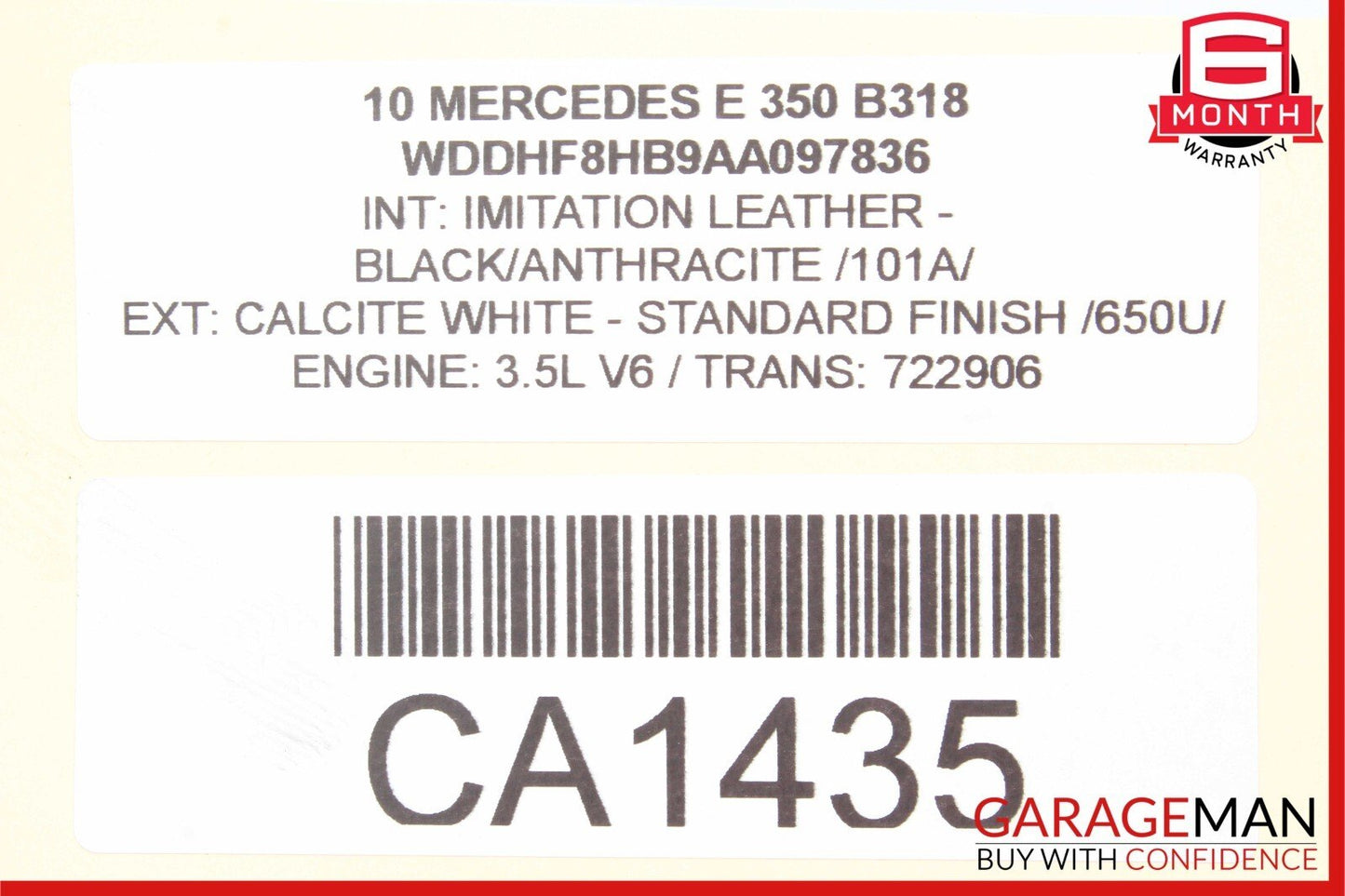 00-13 Mercedes W212 E350 GLK500 S500 Engine Throttle Valve Body 1131410125 OEM
