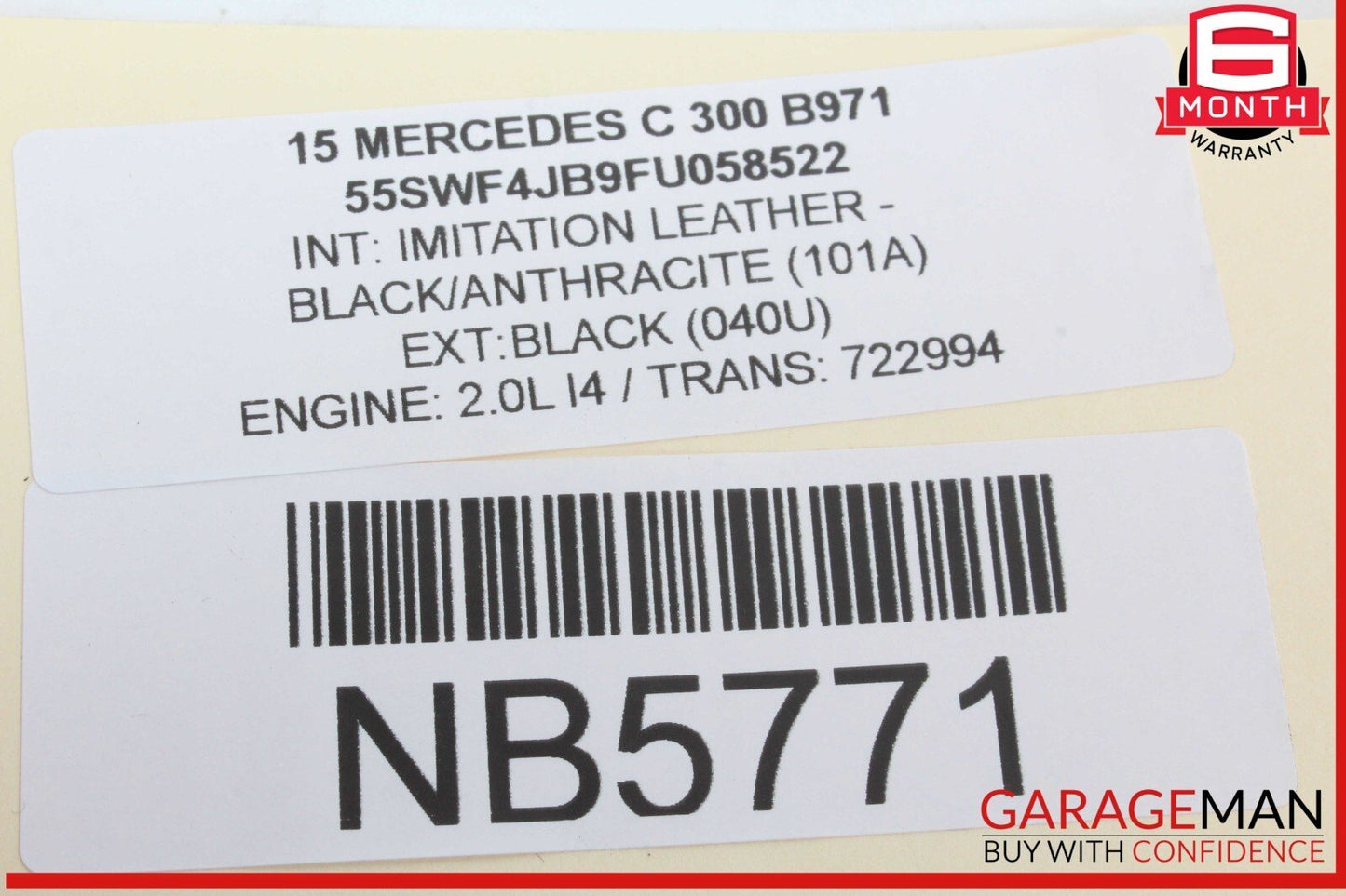 15-18 Mercedes W205 C300 C400 Rear Left Driver Side Door Control Module Unit OEM