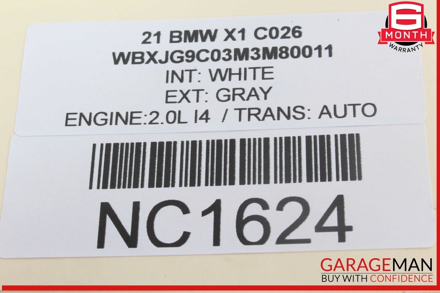 16-22 BMW X1 Rear Left Driver Side Window Regulator Motor 5000158 OEM