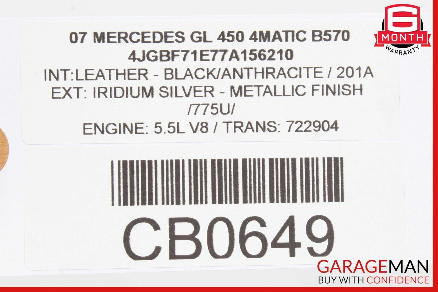 03-09 Mercedes X164 GL450 CLK350 Sirius Satellite Radio Receiver 1698270162 OEM