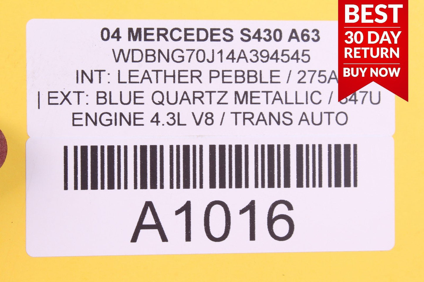 03-06 Mercedes W220 S430 S500 Headlight Head Lamp Control Module 2208203685 A63
