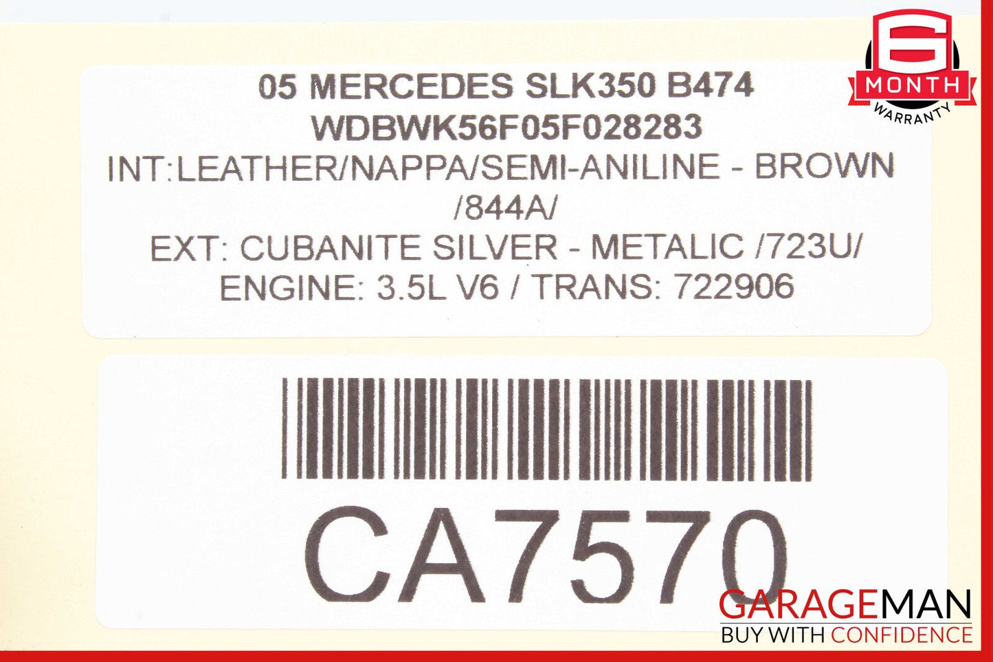 05-08 Mercedes R171 SLK350 SLK55 AMG Front Right Side Door Control Module OEM