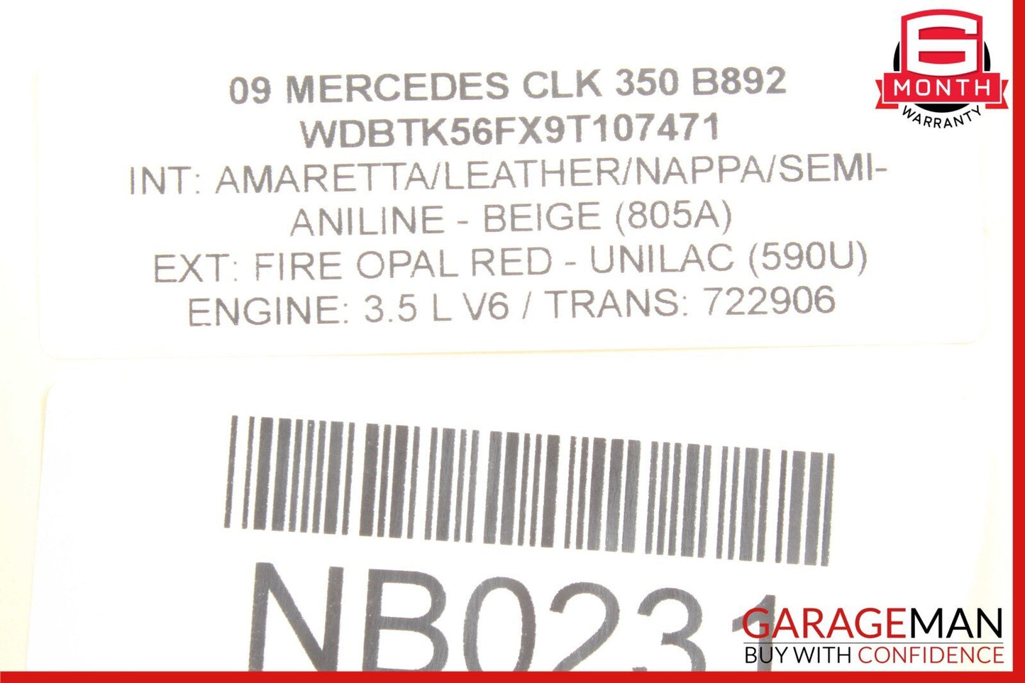 03-09 Mercedes W209 CLK350 Front Left Side Suspension Lower Control Arm OEM