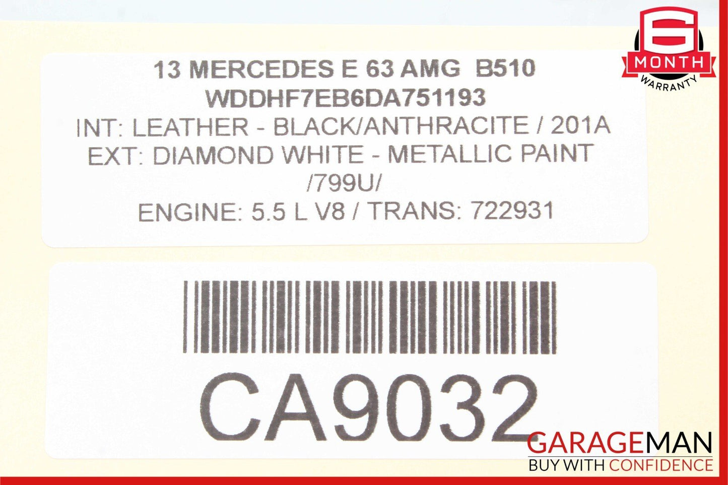 10-18 Mercedes W212 E63 AMG CLS400 CLS550 Airmatic Air Suspension Control Module