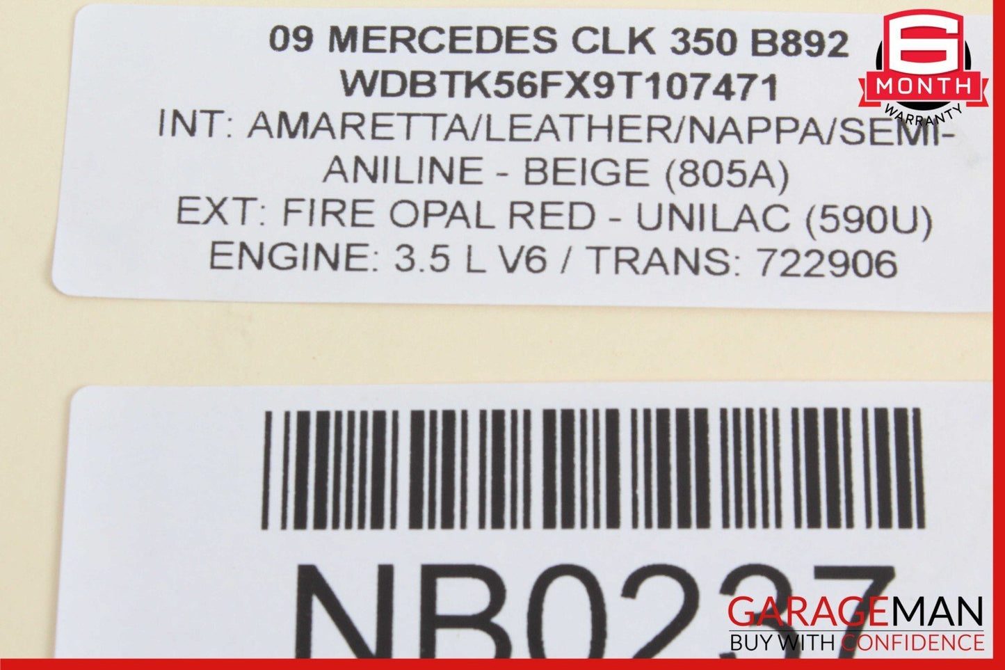 03-09 Mercedes W209 CLK350 C230 Rear Left or Right Side Upper Control Arm OEM