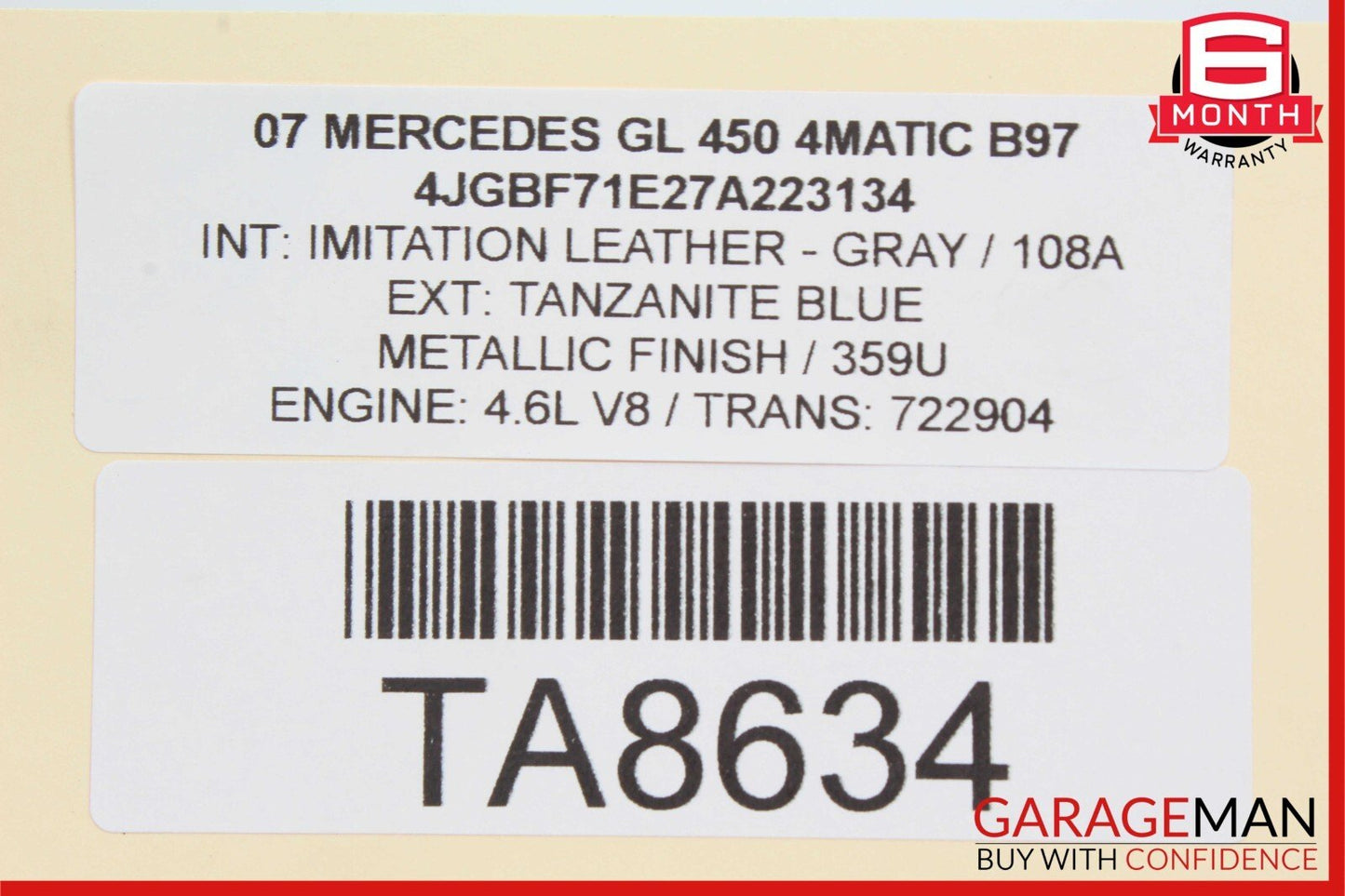03-12 Mercedes SLK280 CLS500 E350 GL450 Front Right Seat Control Module Unit