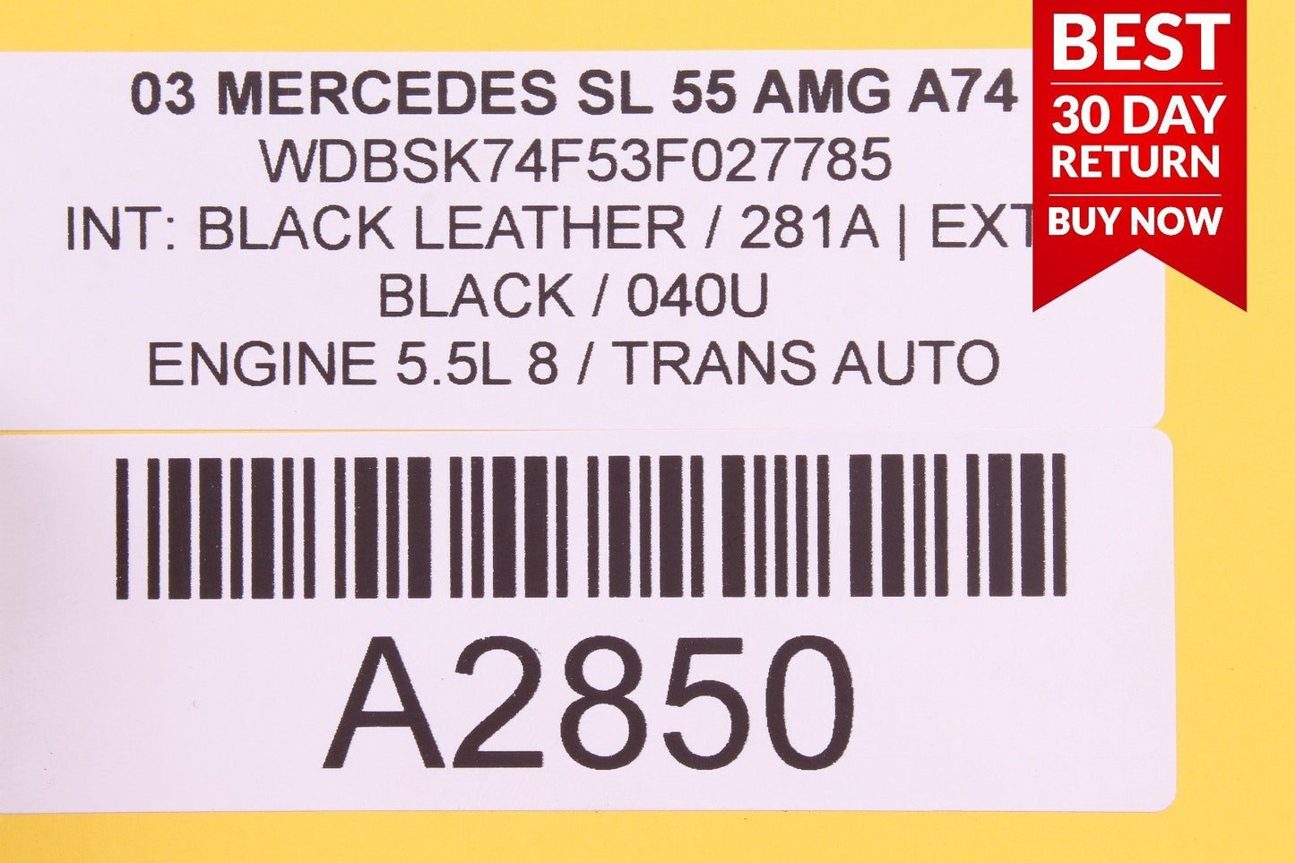 03-08 Mercedes R230 SL55 AMG Front Right Side Seat Switch Control Module A74 OEM
