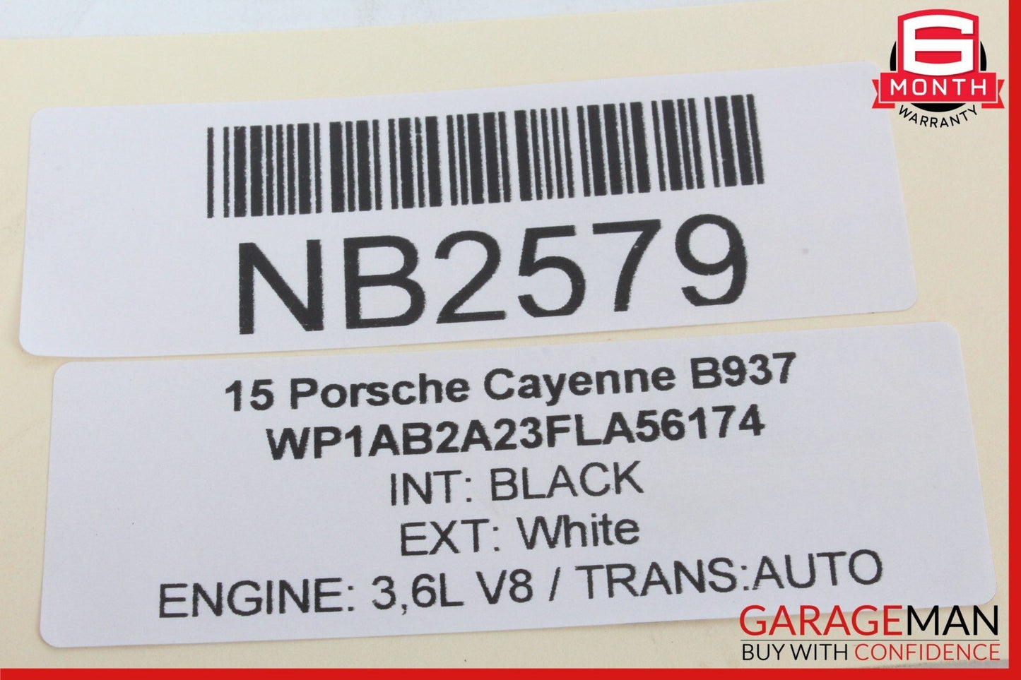 11-18 Porsche Cayenne 958 Rear Right Side Door Window Regulator Motor Unit OEM