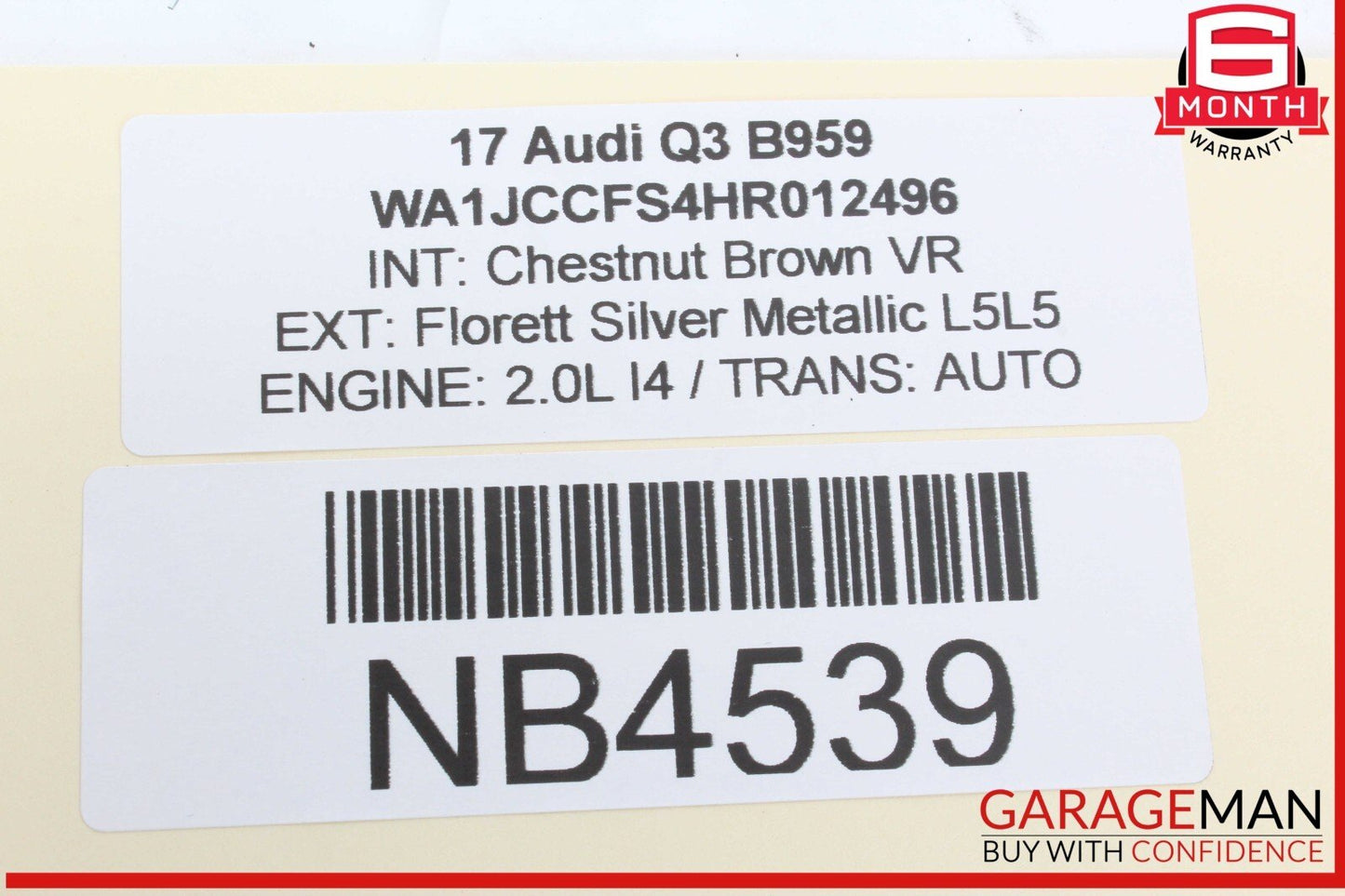 15-18 Audi Q3 Front Right Passenger Side Door Control Module 8X0959792H OEM