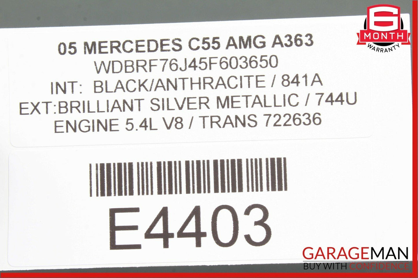 01-07 Mercedes W203 C55 AMG C230 Rear Left Driver Side Door Control Module OEM
