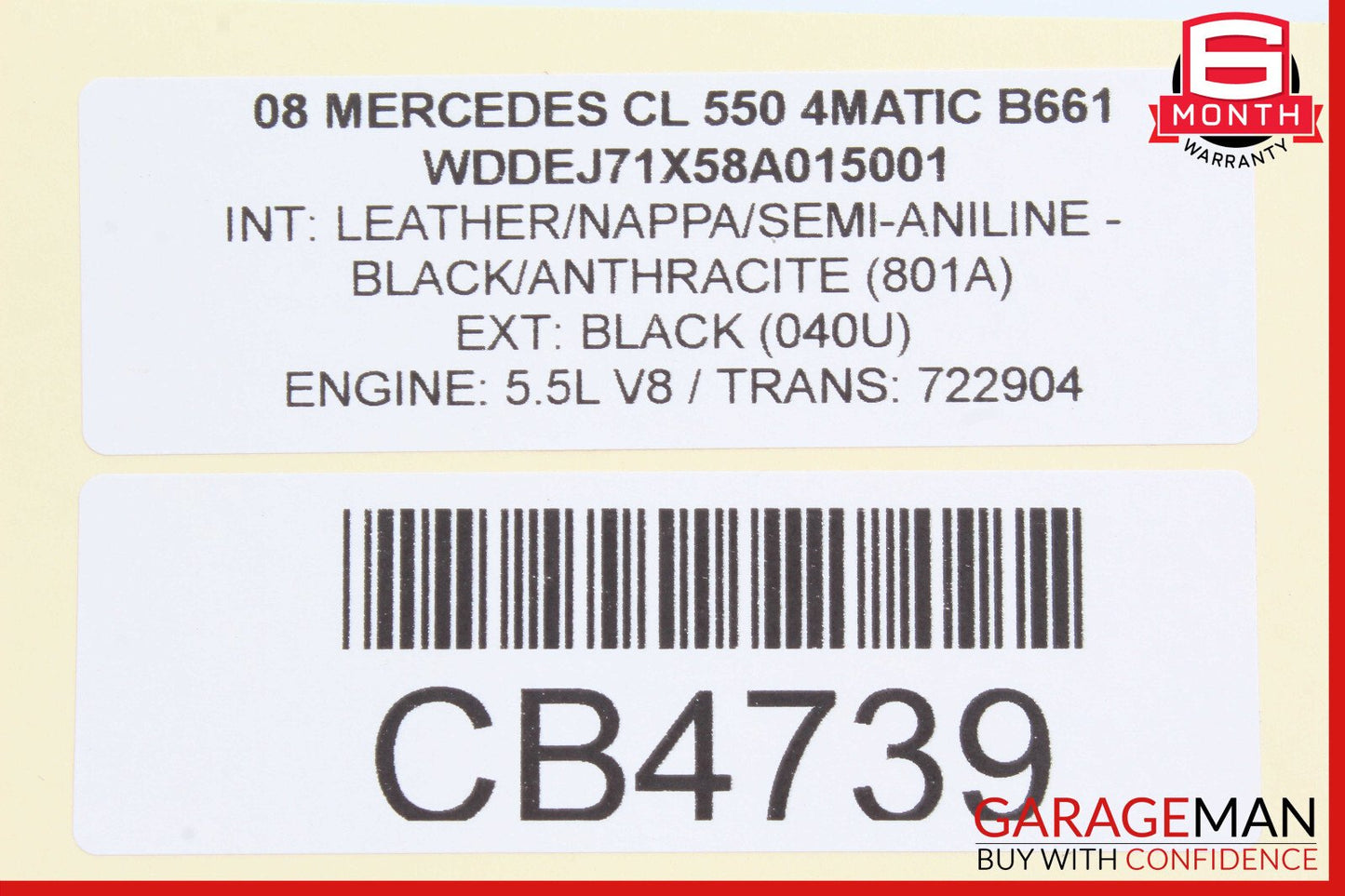 07-14 Mercedes W216 CL550 CL600 Front Right Seat Control Module 2168209426 OEM