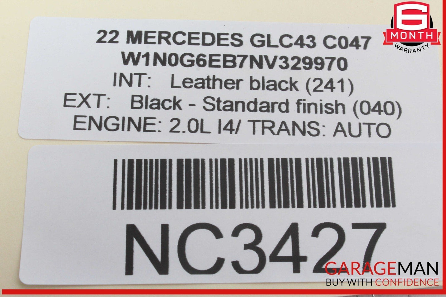 16-22 Mercedes X253 GLC43 AMG Power Brake Booster Master Cylinder w/ Reservoir