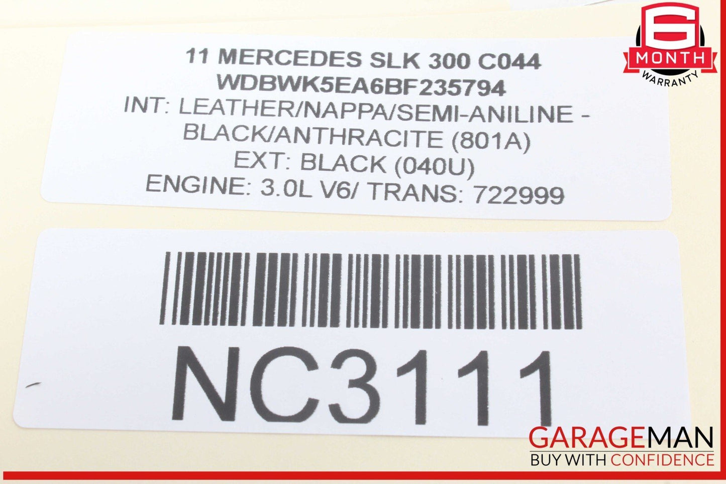 05-11 Mercedes R171 SLK300 SLK280 Front Right Side Door Window Regulator Motor