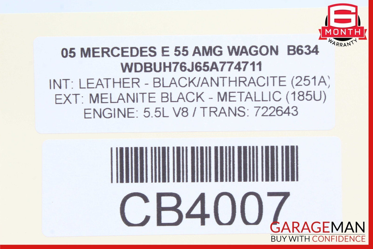 03-11 Mercedes W219 CLS55 AMG CLS550 Body Control Module BCM 2115453632 OEM