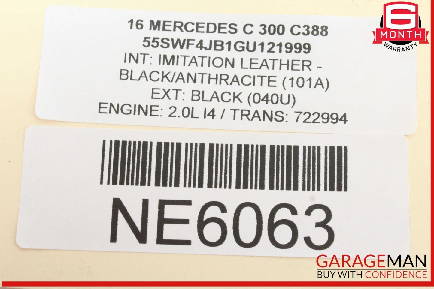 15-18 Mercedes W205 C300 Power Brake Booster Master Cylinder w/ Reservoir OEM
