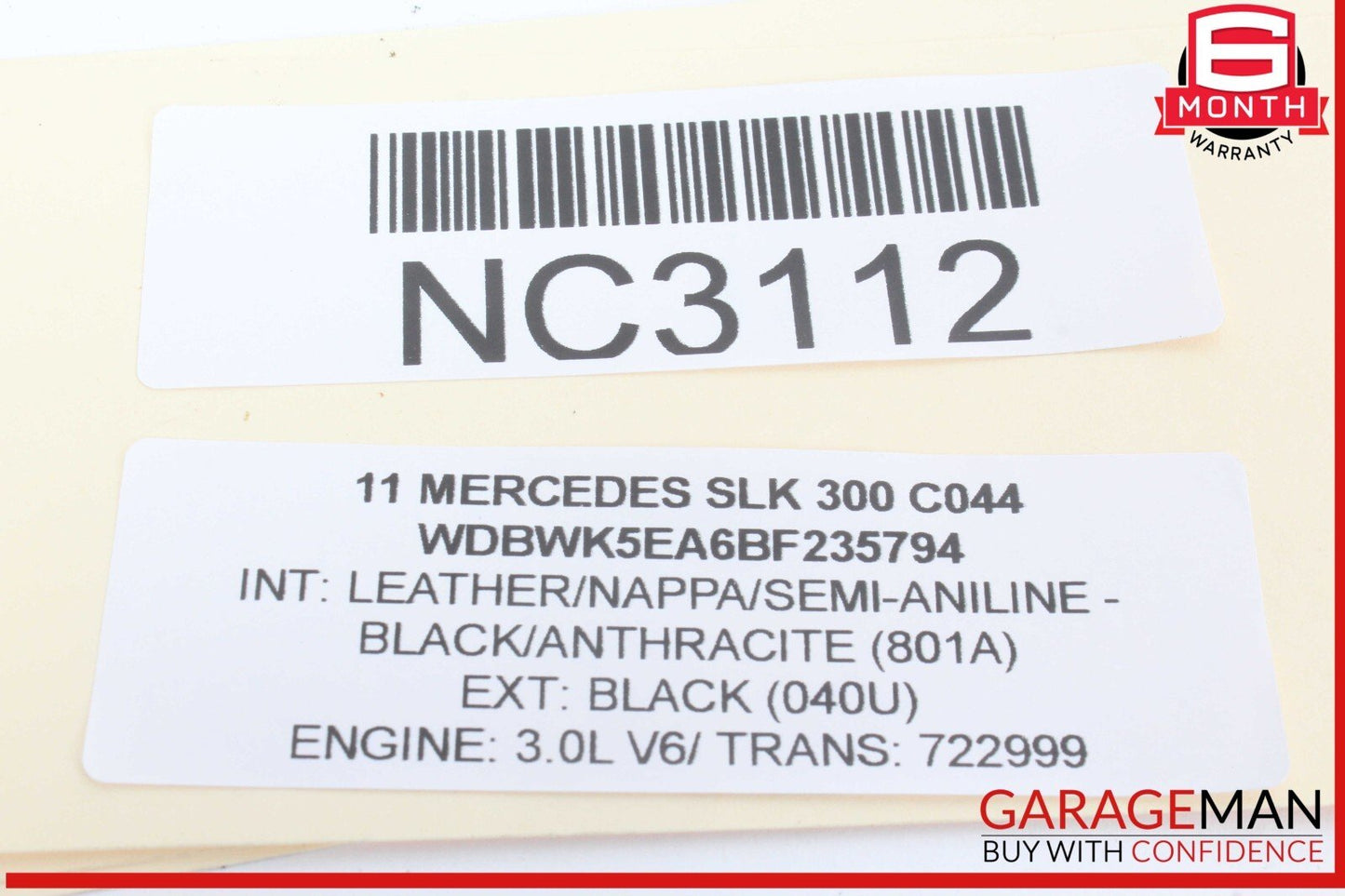 05-11 Mercedes R171 SLK300 SLK55 AMG Front Left Door Window Regulator Motor OEM