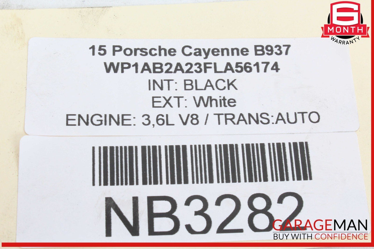 11-18 Porsche Cayenne 958 Coolant Reservoir Overflow Expansion OEM