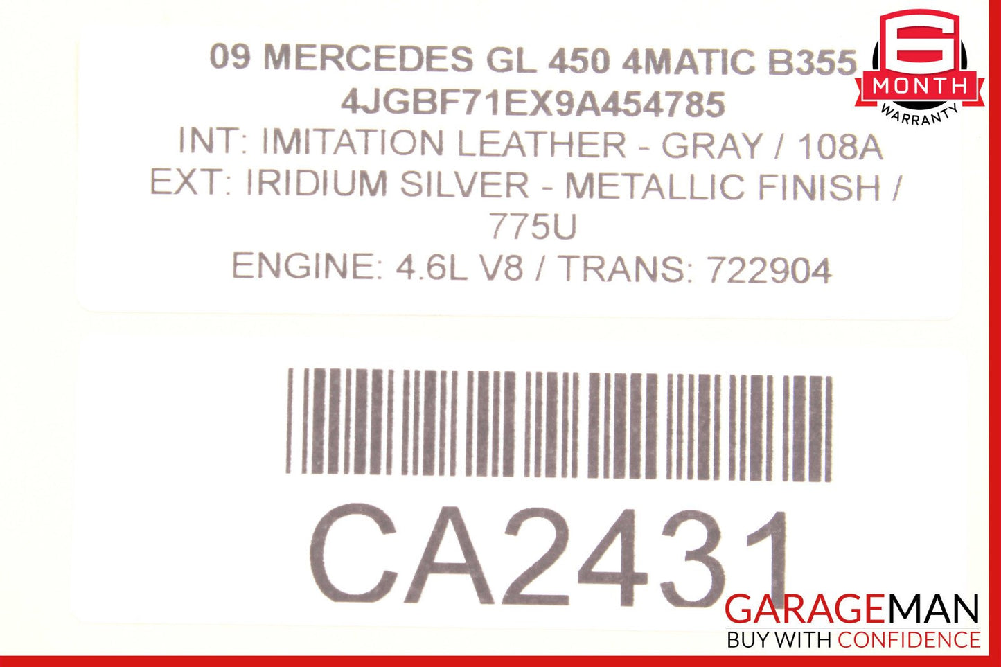 03-12 Mercedes X164 GL450 CLS550 Front Right Seat Control Module 2118704585 OEM