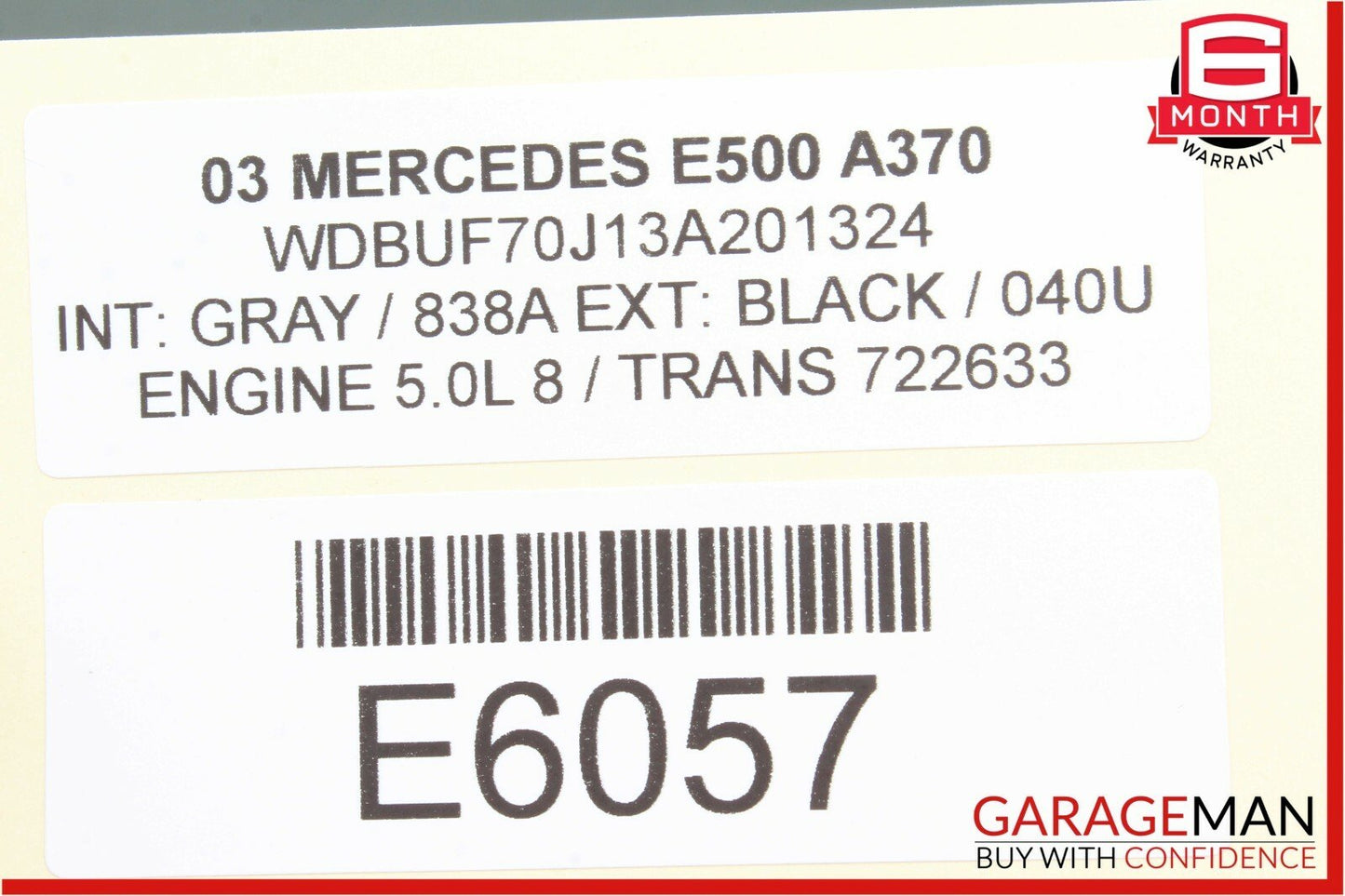 03-06 Mercedes W211 E500 E55 AMG Rear Right Passenger Door Control Module Unit