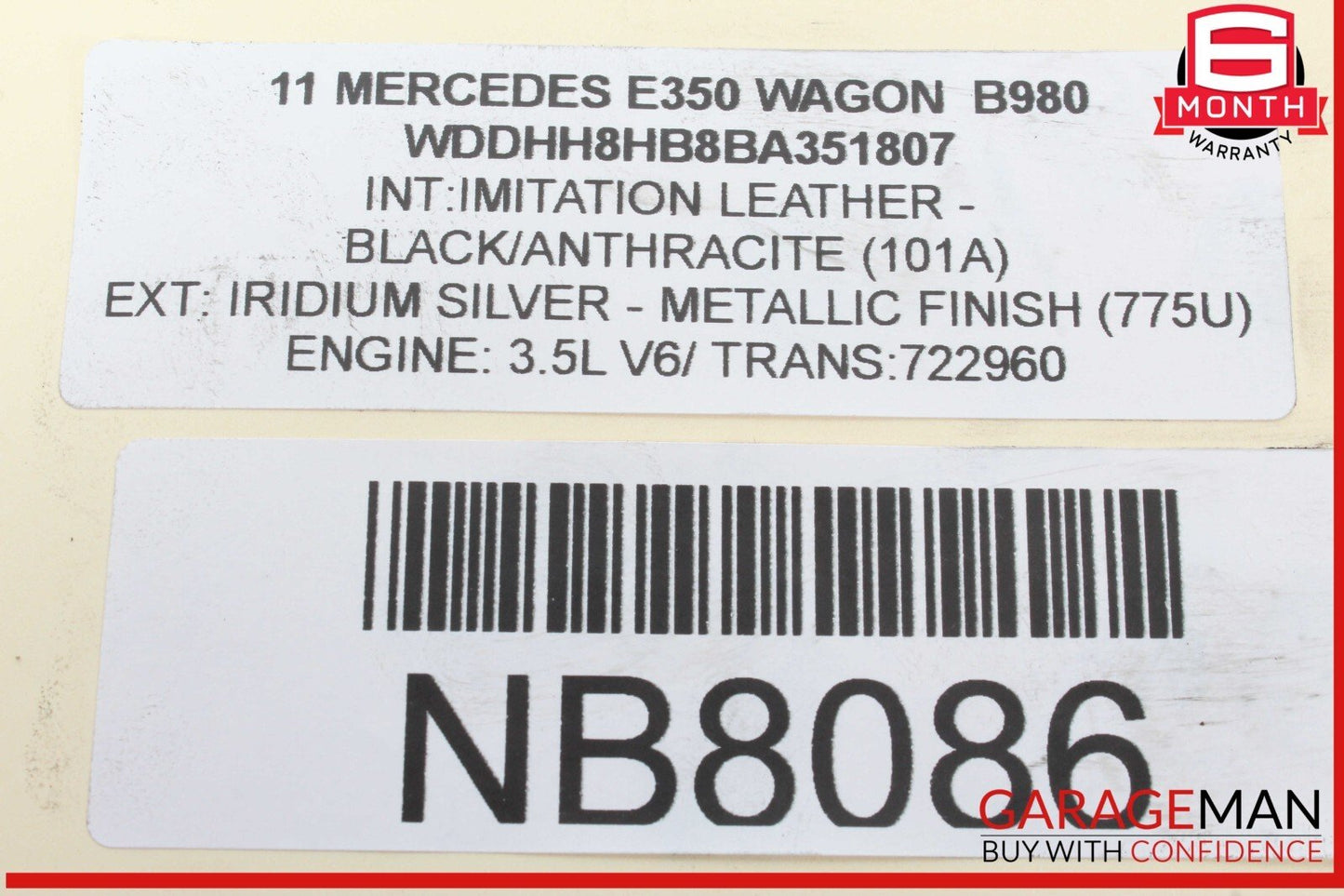08-14 Mercedes W212 E350 Wagon Master Cylinder Power Brake Booster 2124301130