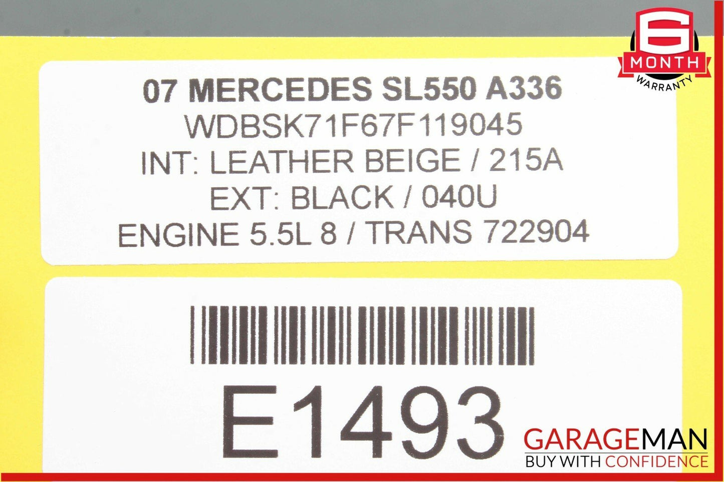 07-09 Mercedes R230 SL550 CLS500 Voice Phone Telephone Communication Module OEM