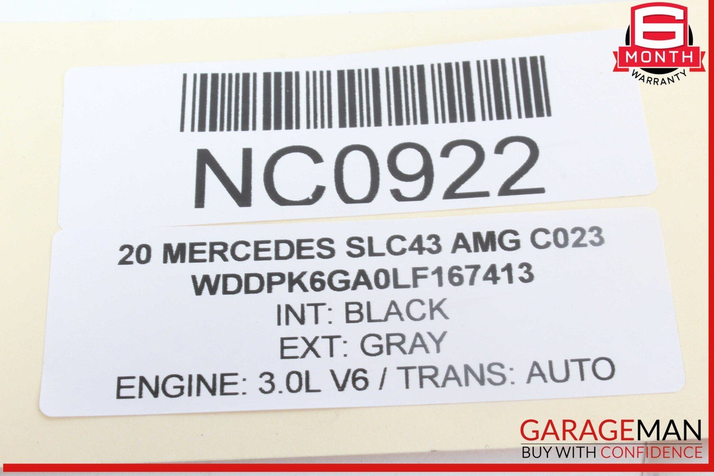 12-20 Mercedes R172 SLC43 AMG SLC300 Front Right Side Window Regulator Motor OEM