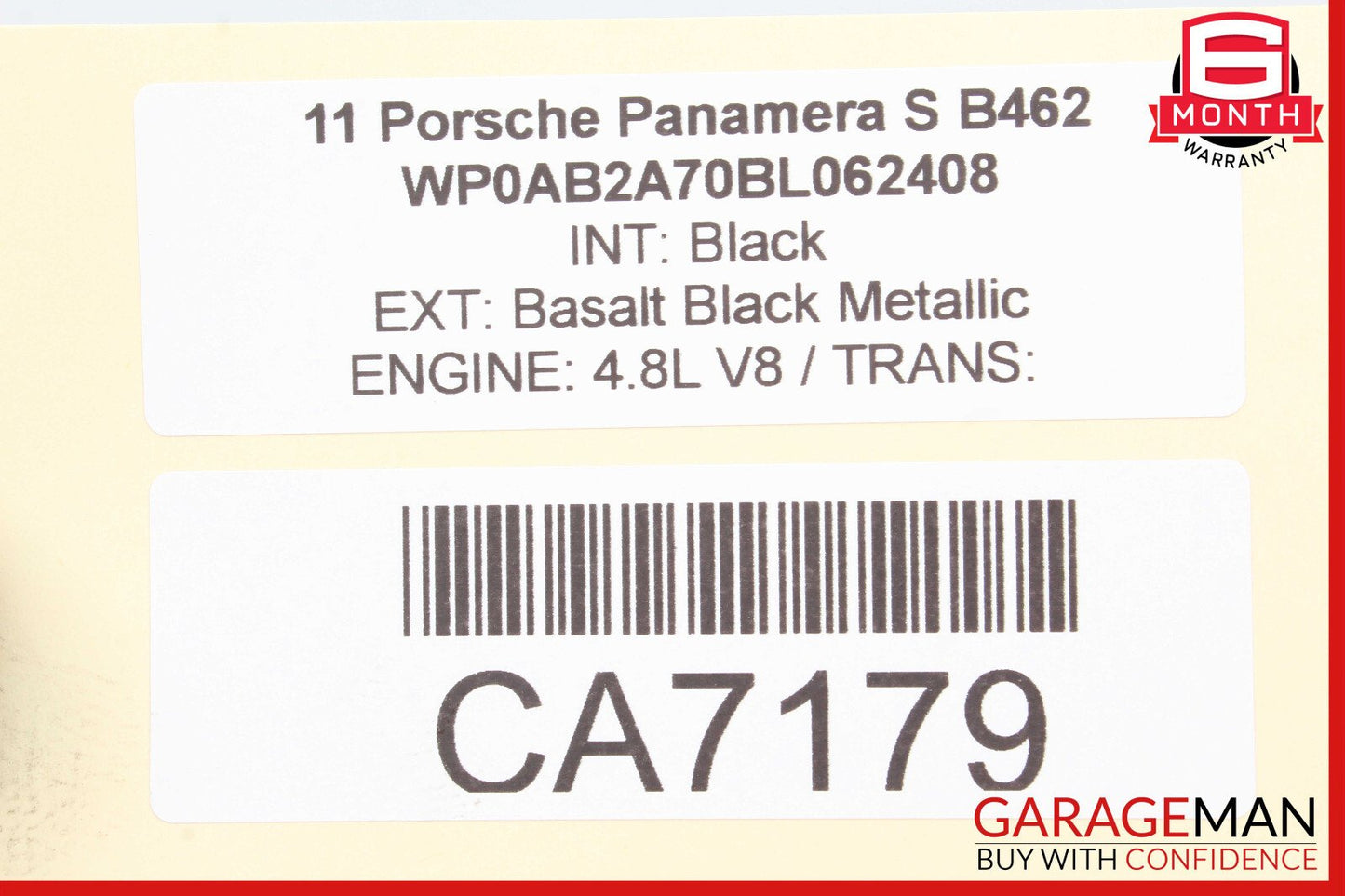 10-16 Porsche Panamera 970 Throttle Valve Body 99760511601 OEM
